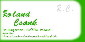roland csank business card